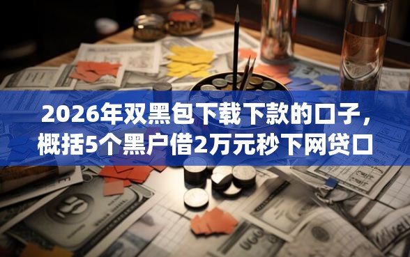 2026年双黑包下载下款的口子，概括5个黑户借2万元秒下网贷口子app