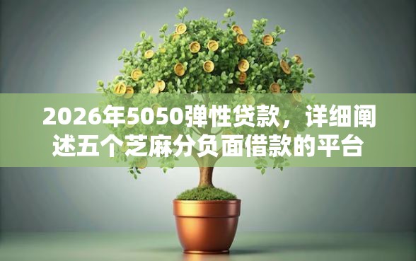 2026年5050弹性贷款，详细阐述五个芝麻分负面借款的平台