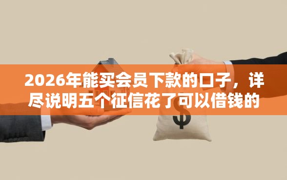 2026年能买会员下款的口子，详尽说明五个征信花了可以借钱的网贷平台