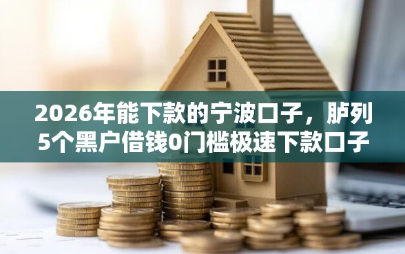 2026年能下款的宁波口子，胪列5个黑户借钱0门槛极速下款口子