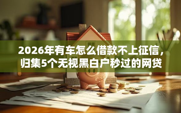 2026年有车怎么借款不上征信,归集5个无视黑白户秒过的网贷口子 2026年有车怎么借款不上征信,归集5个无视黑白户秒过的网贷口子