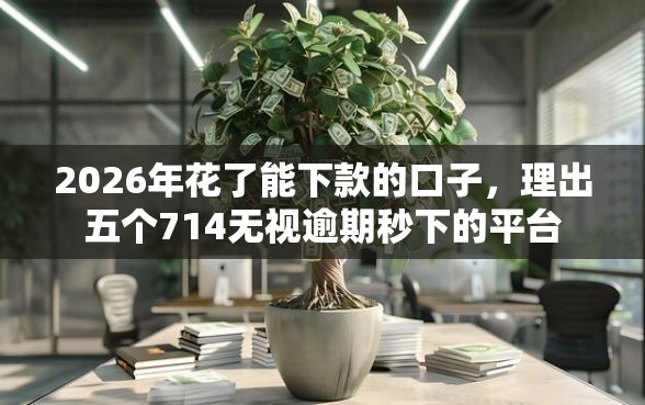 2026年花了能下款的口子，理出五个714无视逾期秒下的平台