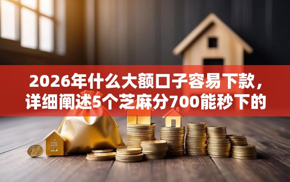 2026年什么大额口子容易下款，详细阐述5个芝麻分700能秒下的平台