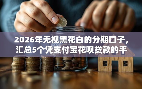 2026年无视黑花白的分期口子，汇总5个凭支付宝花呗贷款的平台