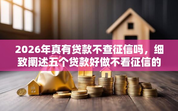2026年真有贷款不查征信吗，细致阐述五个贷款好做不看征信的口子