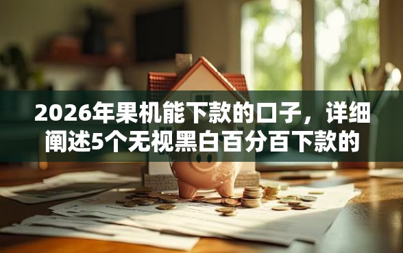 2026年果机能下款的口子,详细阐述5个无视黑白百分百下款的借款平台 2026年果机能下款的口子,详细阐述5个无视黑白百分百下款的借款平台