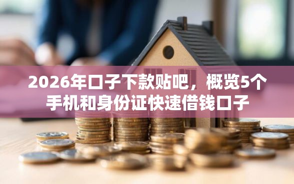 2026年口子下款贴吧，概览5个手机和身份证快速借钱口子