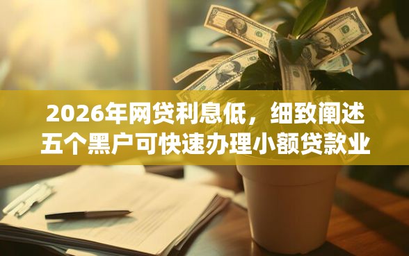 2026年网贷利息低，细致阐述五个黑户可快速办理小额贷款业务的app