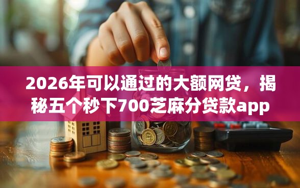 2026年可以通过的大额网贷，揭秘五个秒下700芝麻分贷款app