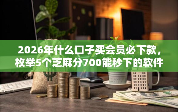2026年什么口子买会员必下款，枚举5个芝麻分700能秒下的软件