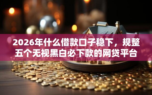 2026年什么借款口子稳下，规整五个无视黑白必下款的网贷平台