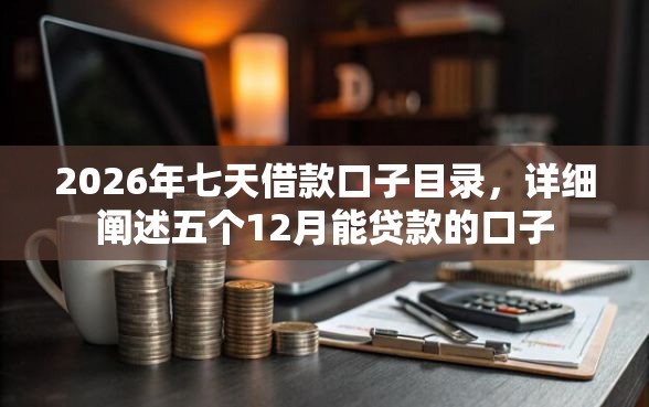 2026年七天借款口子目录，详细阐述五个12月能贷款的口子