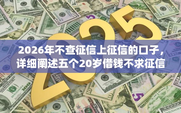 2026年不查征信上征信的口子，详细阐述五个20岁借钱不求征信速借app