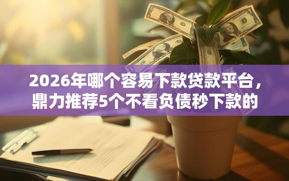 2026年哪个容易下款贷款平台，鼎力推荐5个不看负债秒下款的网贷平台