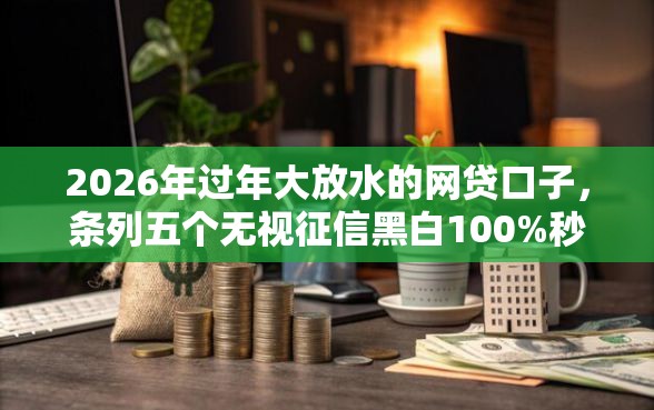 2026年过年大放水的网贷口子，条列五个无视征信黑白100%秒下软件