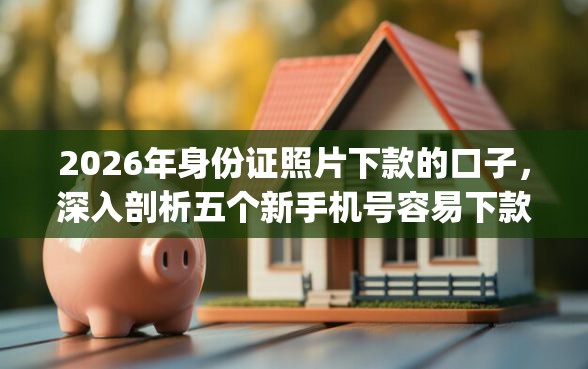2026年身份证照片下款的口子，深入剖析五个新手机号容易下款的app