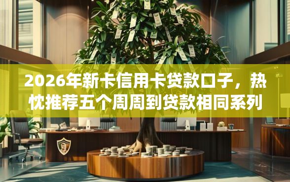 2026年新卡信用卡贷款口子，热忱推荐五个周周到贷款相同系列的app