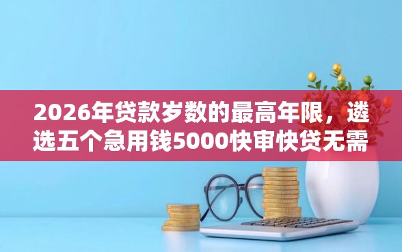 2026年贷款岁数的最高年限，遴选五个急用钱5000快审快贷无需征信软件