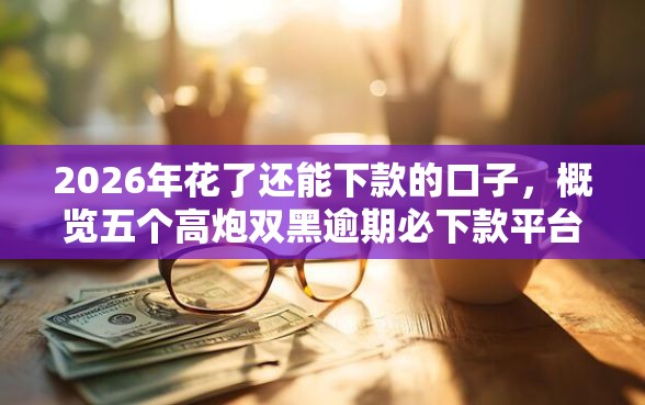 2026年花了还能下款的口子，概览五个高炮双黑逾期必下款平台