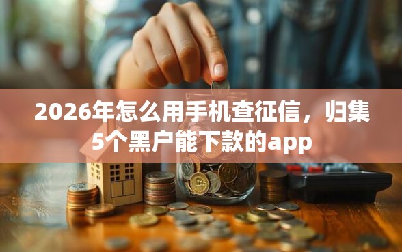 2026年怎么用手机查征信，归集5个黑户能下款的app