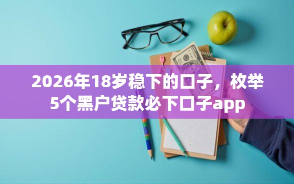 2026年18岁稳下的口子，枚举5个黑户贷款必下口子app