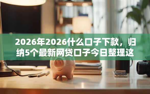 2026年2026什么口子下款，归纳5个最新网贷口子今日整理这五个软件
