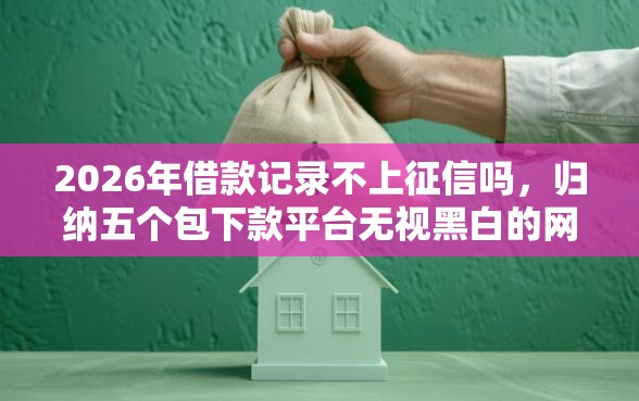 2026年借款记录不上征信吗，归纳五个包下款平台无视黑白的网贷