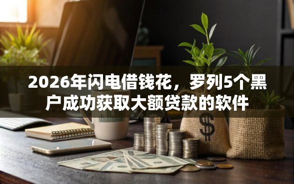 2026年闪电借钱花，罗列5个黑户成功获取大额贷款的软件