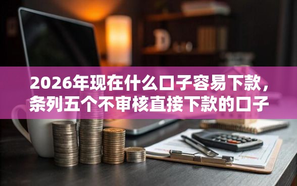 2026年现在什么口子容易下款，条列五个不审核直接下款的口子