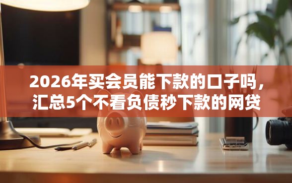 2026年买会员能下款的口子吗，汇总5个不看负债秒下款的网贷口子