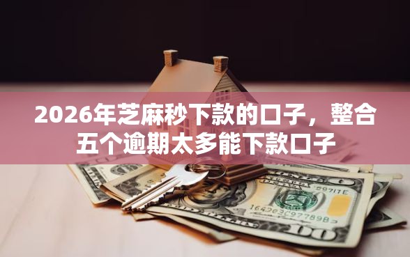 2026年芝麻秒下款的口子，整合五个逾期太多能下款口子