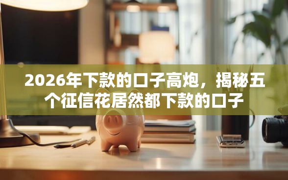 2026年下款的口子高炮，揭秘五个征信花居然都下款的口子