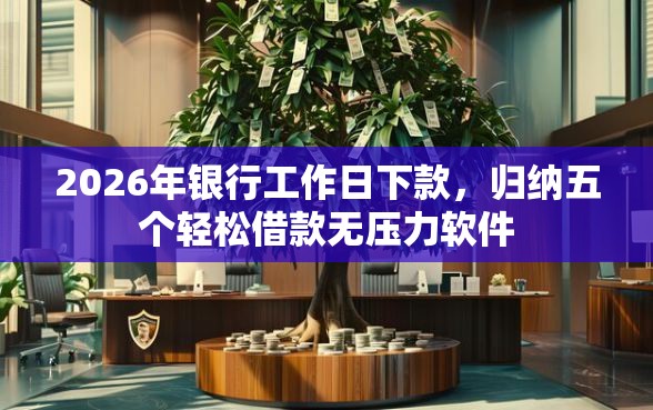 2026年银行工作日下款，归纳五个轻松借款无压力软件