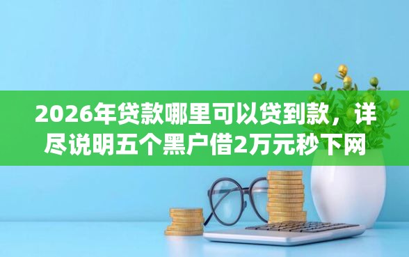 2026年贷款哪里可以贷到款，详尽说明五个黑户借2万元秒下网贷口子app