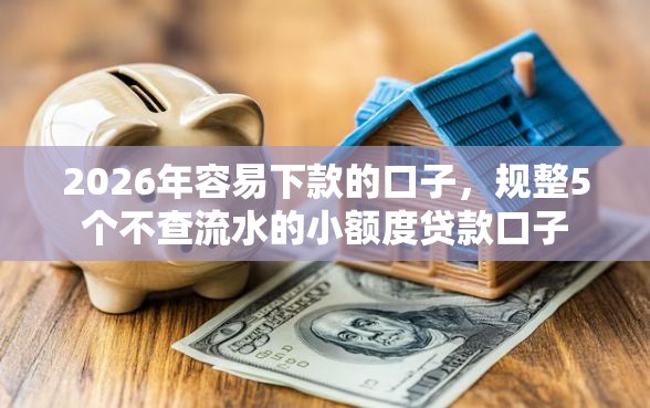 2026年容易下款的口子，规整5个不查流水的小额度贷款口子