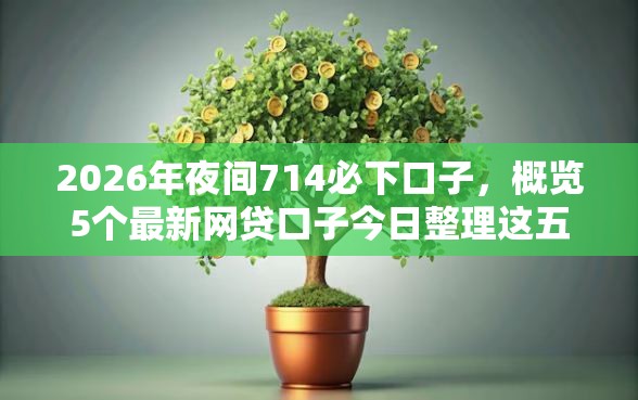 2026年夜间714必下口子，概览5个最新网贷口子今日整理这五个平台