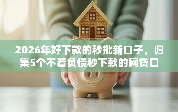 2026年好下款的秒批新口子，归集5个不看负债秒下款的网贷口子