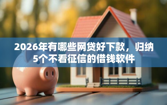 2026年有哪些网贷好下款，归纳5个不看征信的借钱软件