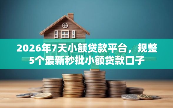 2026年7天小额贷款平台，规整5个最新秒批小额贷款口子