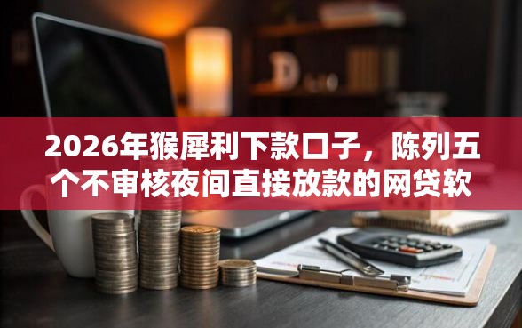 2026年猴犀利下款口子，陈列五个不审核夜间直接放款的网贷软件