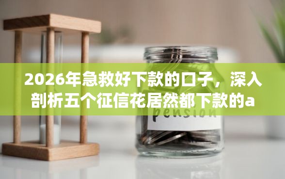 2026年急救好下款的口子，深入剖析五个征信花居然都下款的app