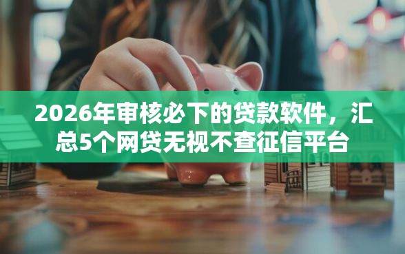 2026年审核必下的贷款软件，汇总5个网贷无视不查征信平台
