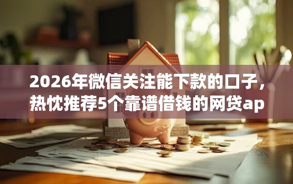 2026年微信关注能下款的口子，热忱推荐5个靠谱借钱的网贷app