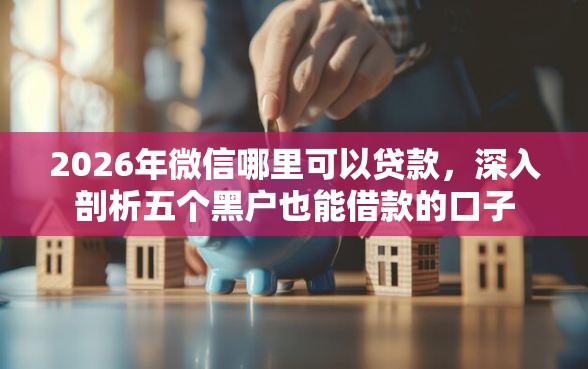 2026年微信哪里可以贷款，深入剖析五个黑户也能借款的口子
