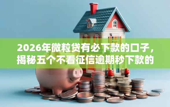 2026年微粒贷有必下款的口子，揭秘五个不看征信逾期秒下款的贷款