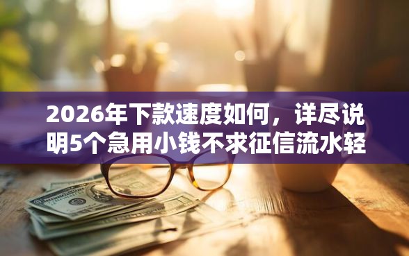2026年下款速度如何，详尽说明5个急用小钱不求征信流水轻松贷的口子
