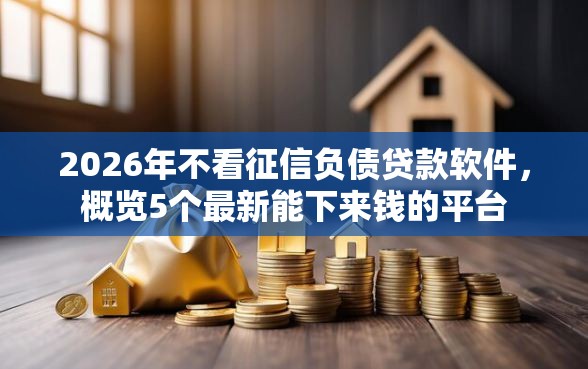 2026年不看征信负债贷款软件，概览5个最新能下来钱的平台