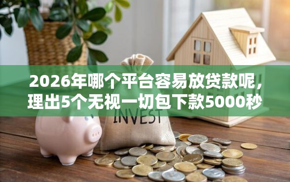 2026年哪个平台容易放贷款呢,理出5个无视一切包下款5000秒下款的平台 2026年哪个平台容易放贷款呢,理出5个无视一切包下款5000秒下款的平台