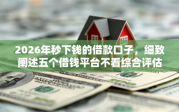2026年秒下钱的借款口子，细致阐述五个借钱平台不看综合评估的平台