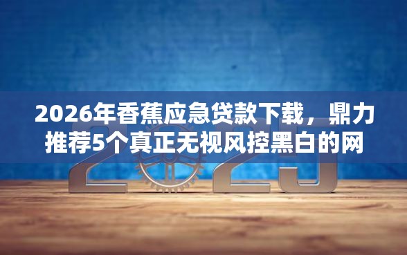 2026年香蕉应急贷款下载，鼎力推荐5个真正无视风控黑白的网贷口子